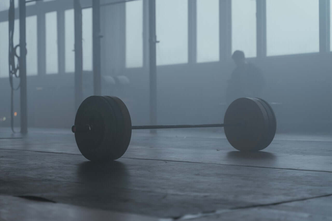 Gewichtheffen bumper plates barbell