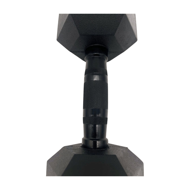 Set (2 stuks) Hexagon Dumbbells / hexa dumbbells 7,5 kg Zwart