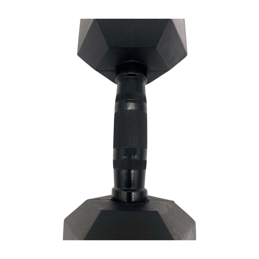 Set (2 stuks) Hexagon Dumbbells / hexa dumbbells 7,5 kg Zwart
