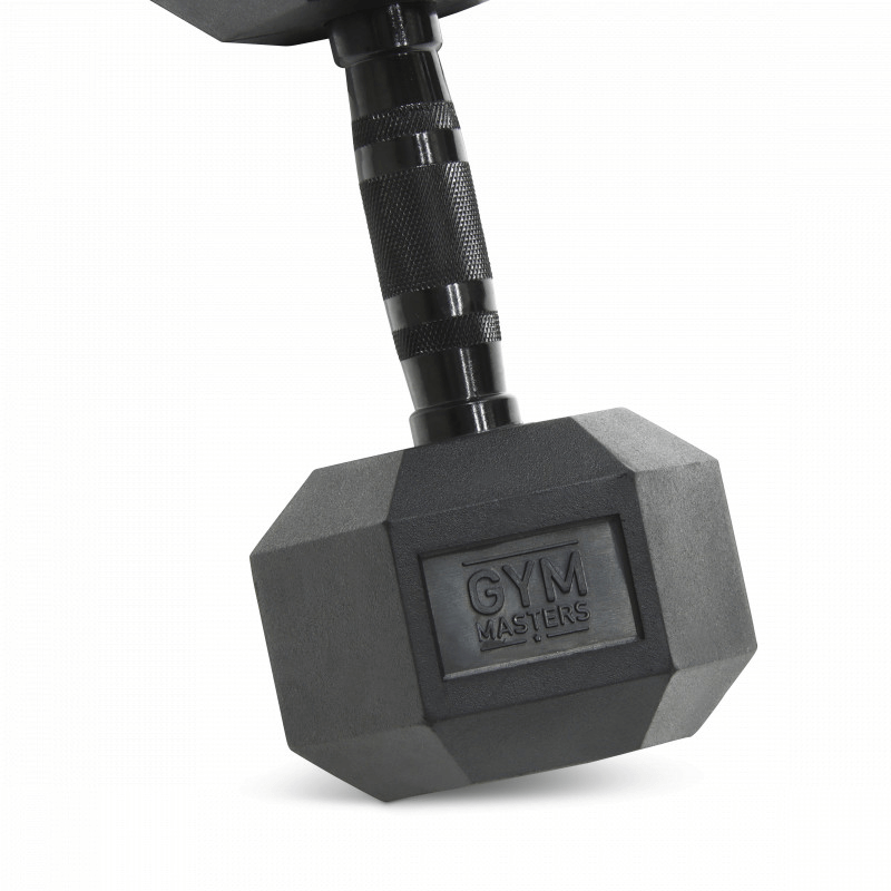 Hexagon Dumbbell / hex dumbbells 12,5 kg Zwart (1 stuk)