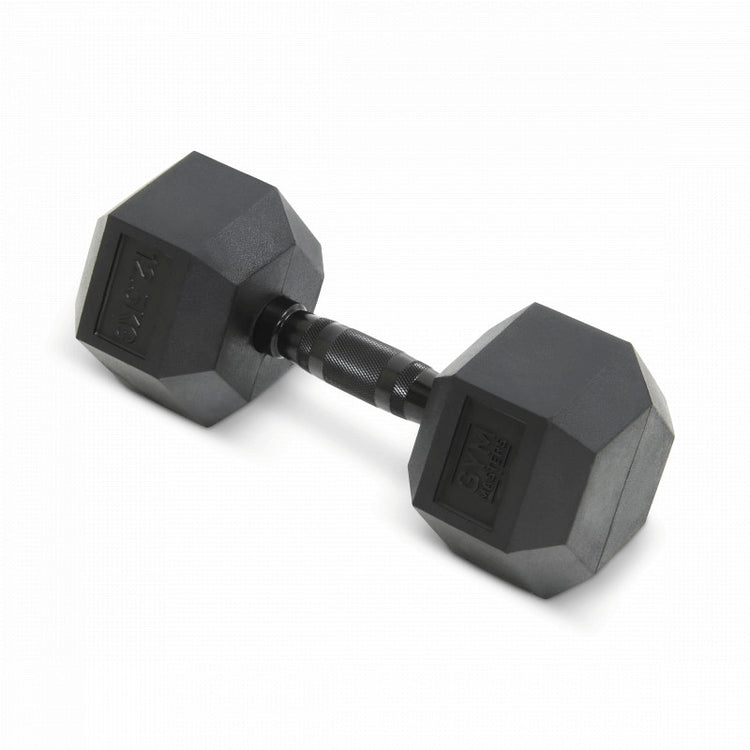 Hexagon Dumbbell / hex dumbbells 12,5 kg Zwart (1 stuk)
