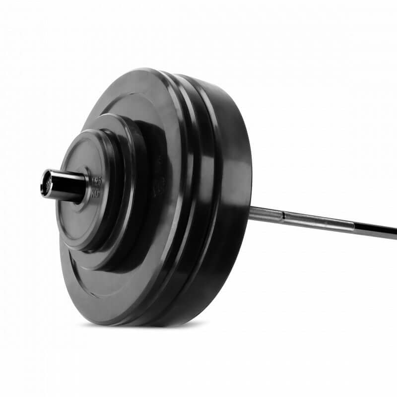 olympische Halterstang / Barbell stang (180 cm 15kg) Zwart