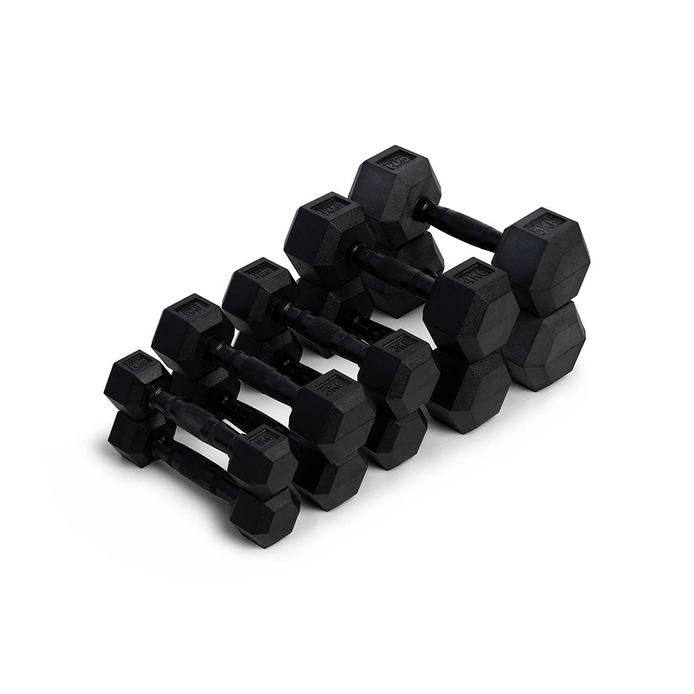 Hexa Dumbbell Set 1 - 2 - 3 - 4 - 5 kg (10 dumbbells - 30 kg)