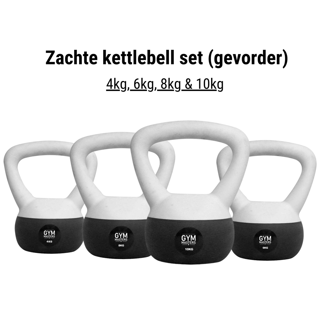 Zachte kettlebell set (4 stuks)