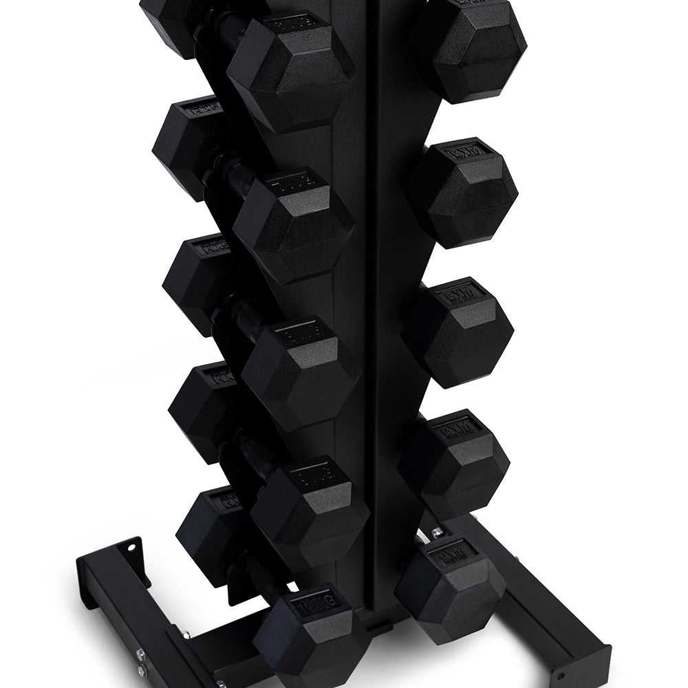 Hexa Dumbbell Voordeelset 1-2-3-4-5 kg + Dumbbell Rek – 10 Dumbbells