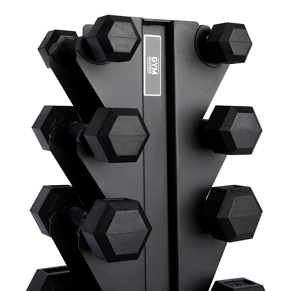 Hexa Dumbbell Voordeelset 1-2-3-4-5 kg + Dumbbell Rek – 10 Dumbbells