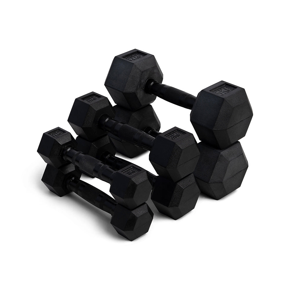 Hexa Dumbbell Set 1 - 3 - 5 kg (6 dumbbells - 18 kg)