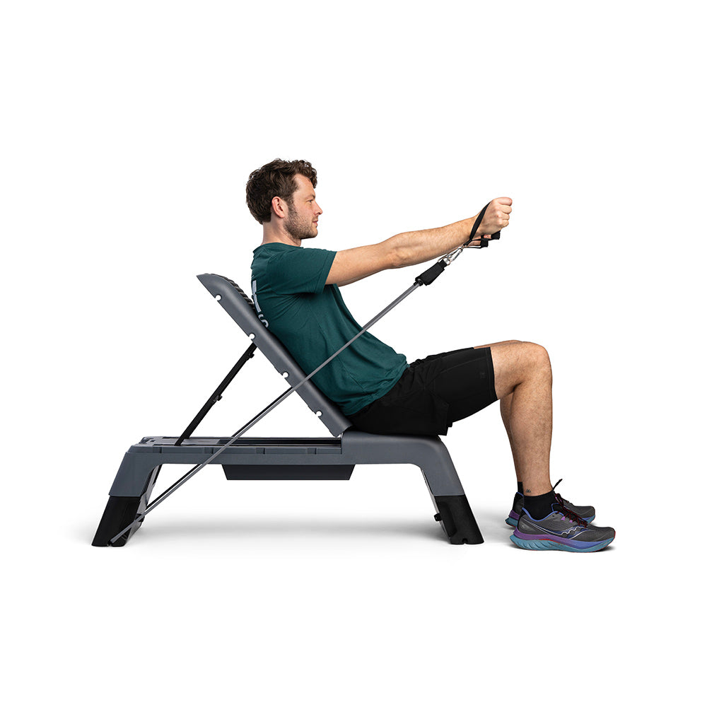 Gym Masters Aerobic Step Deck Pro – Premium Verstelbare Stepbank & Trainingsbank met Rugleuning