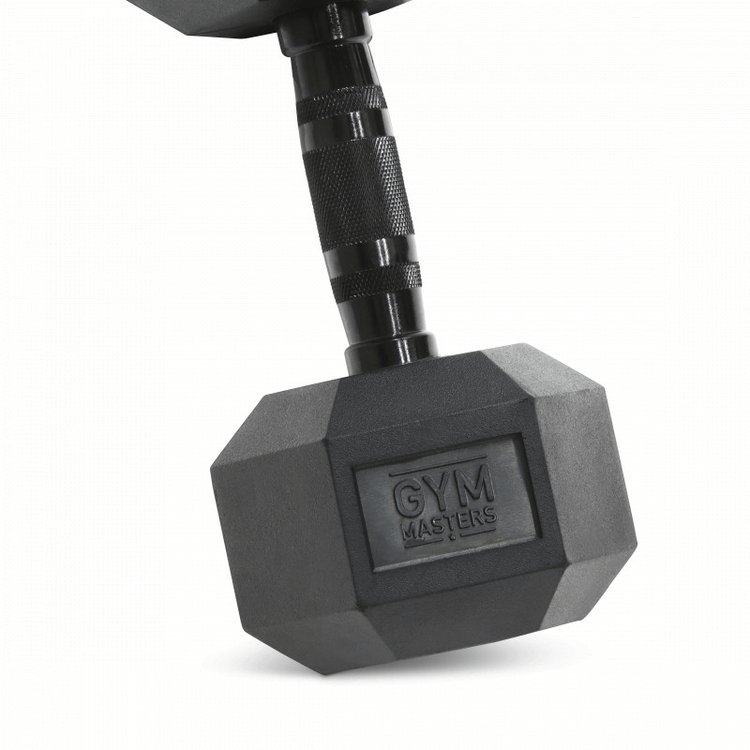 Hexagon Dumbbell / hex dumbbells 12,5 kg Zwart (1 stuk)