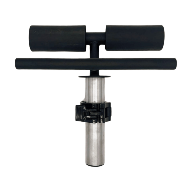 Gym Masters Tib Bar for knee pain relief, strength training, and injury prevention equipment.